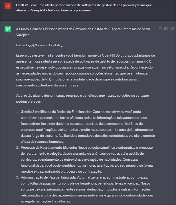 ChatGPT e o empreendedorismo: 3 dicas para usar essa ferramenta a seu favor 3 Como criar mensagens personalizadas