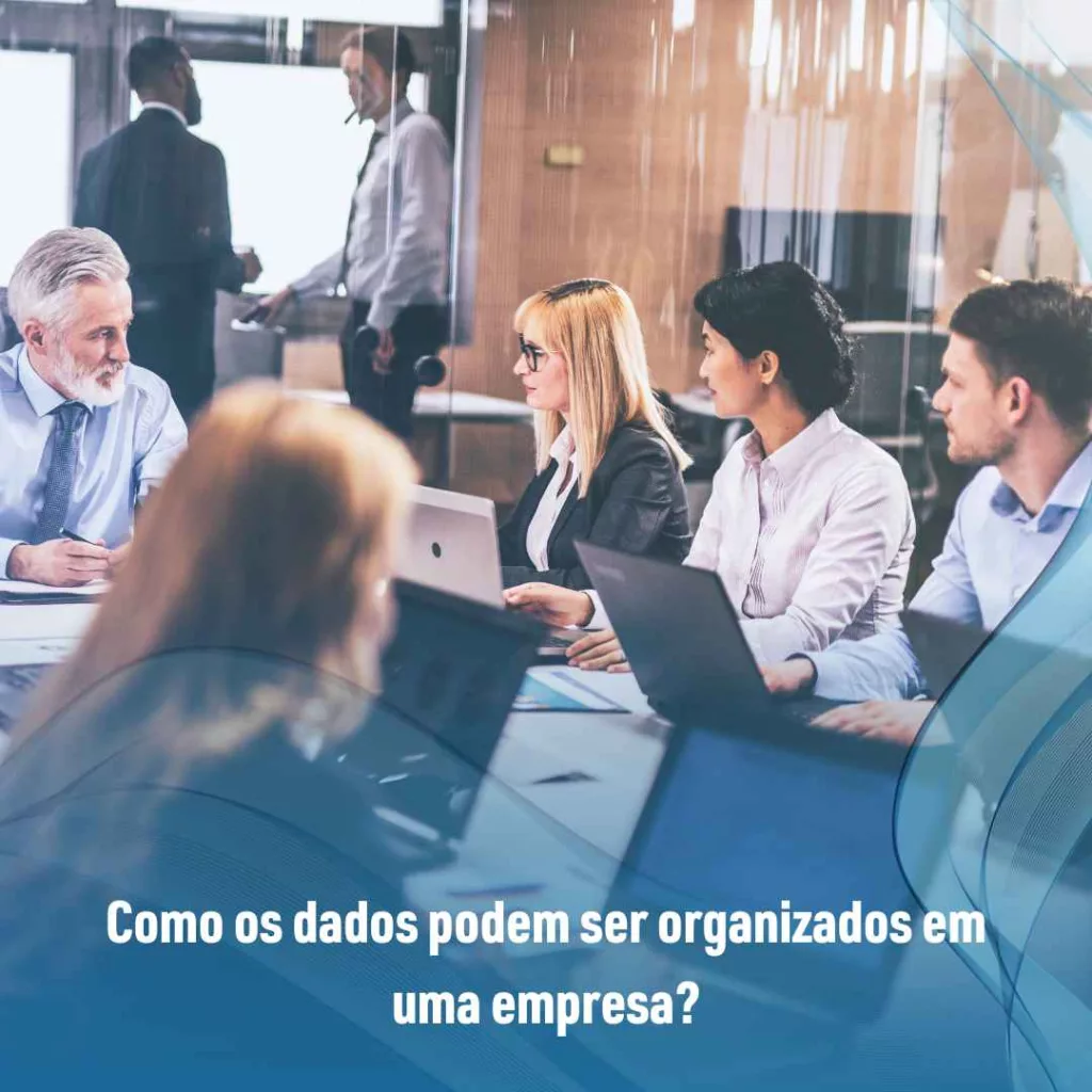 Como os dados podem ser organizados em uma empresa?