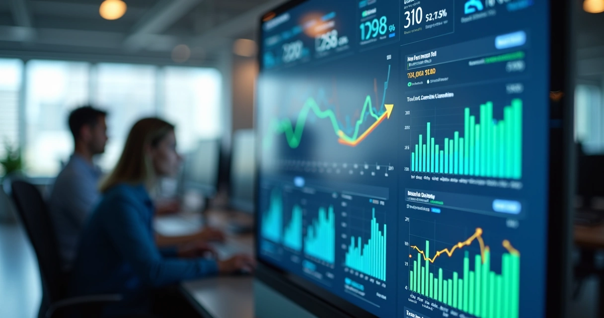 Gráfico detalhado mostrando taxas de conversão em funil de vendas SaaS B2B com barras coloridas e indicadores visuais