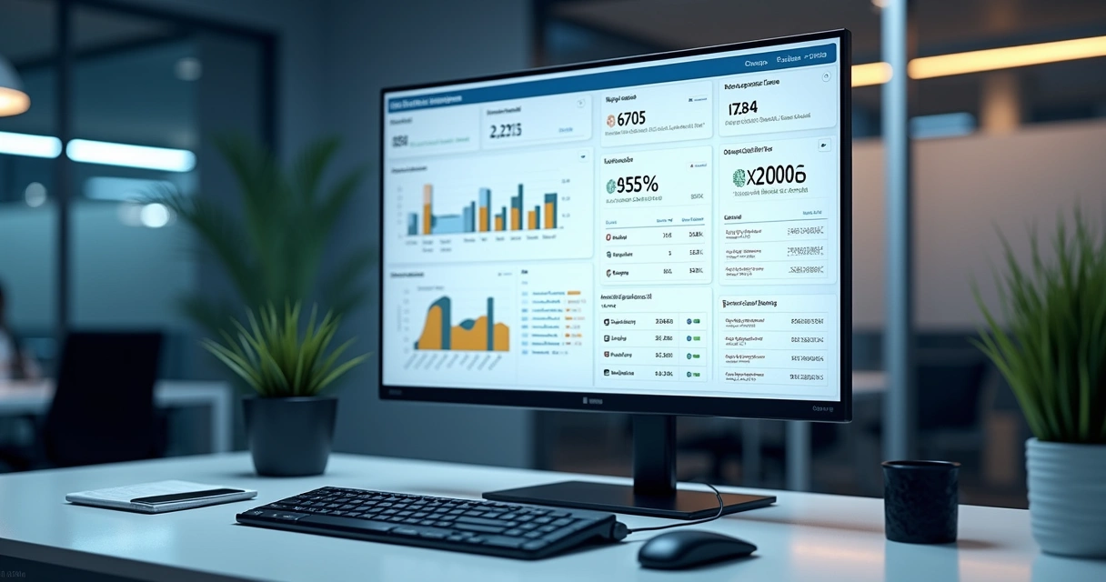 Tela de computador mostrando consulta de CNPJs com dados cadastrais completos de empresas brasileiras, incluindo razão social e faturamento